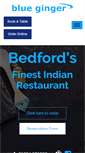 Mobile Screenshot of bluegingerbedford.co.uk