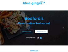 Tablet Screenshot of bluegingerbedford.co.uk